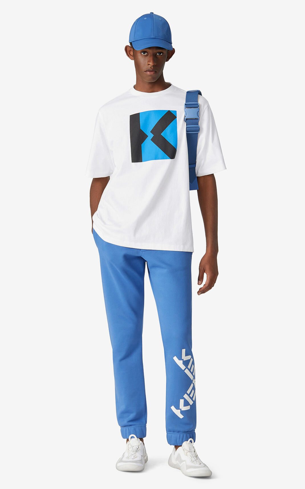 Calças Fato Treino Kenzo Sport Big X Masculino - Azuis | 216KFYPZQ